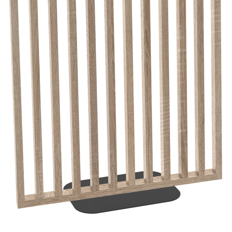 Freistehende Lamellenwand mit Sockel...