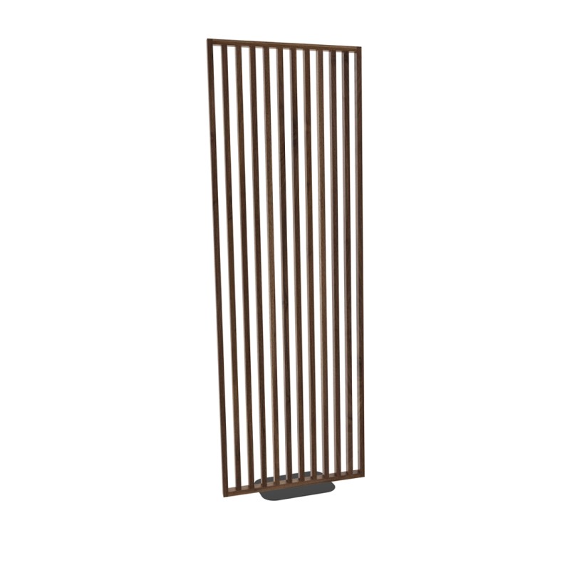 Freestanding slatted wall with base -...