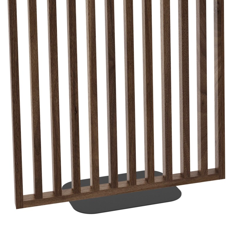 Freistehende Lamellenwand mit Sockel...