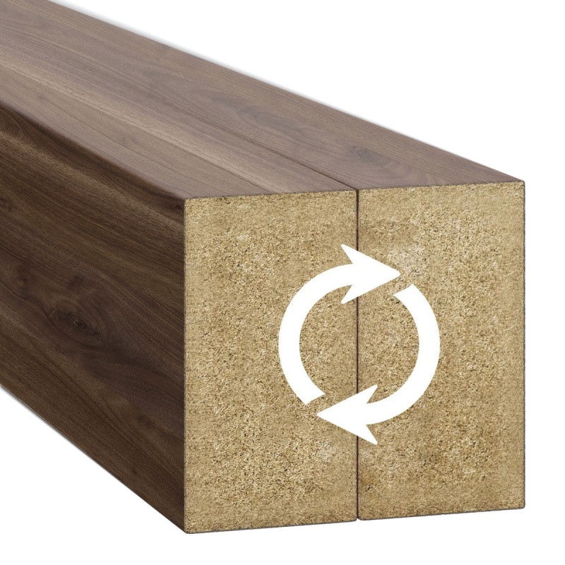 Freistehende Lamellenwand mit Sockel...