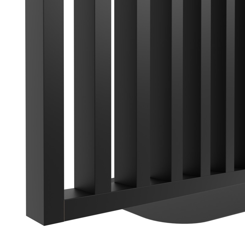 Freestanding slatted wall with base -...