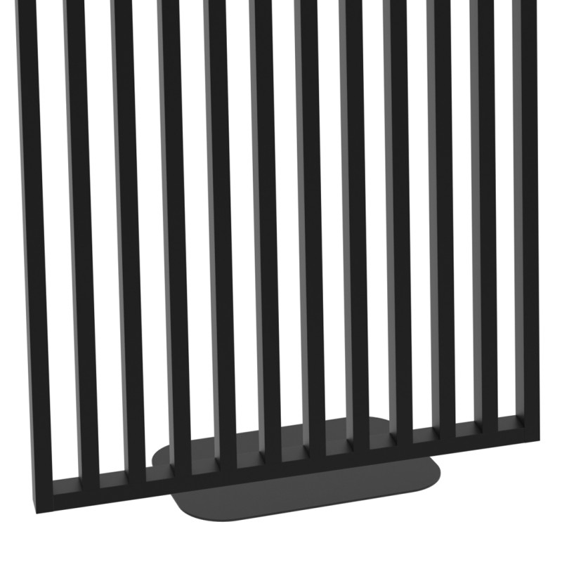 Freestanding slatted wall with base -...