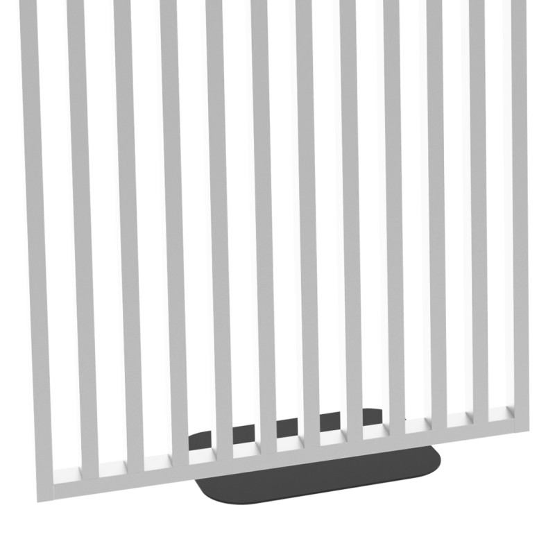 Freistehende Lamellenwand mit Sockel...