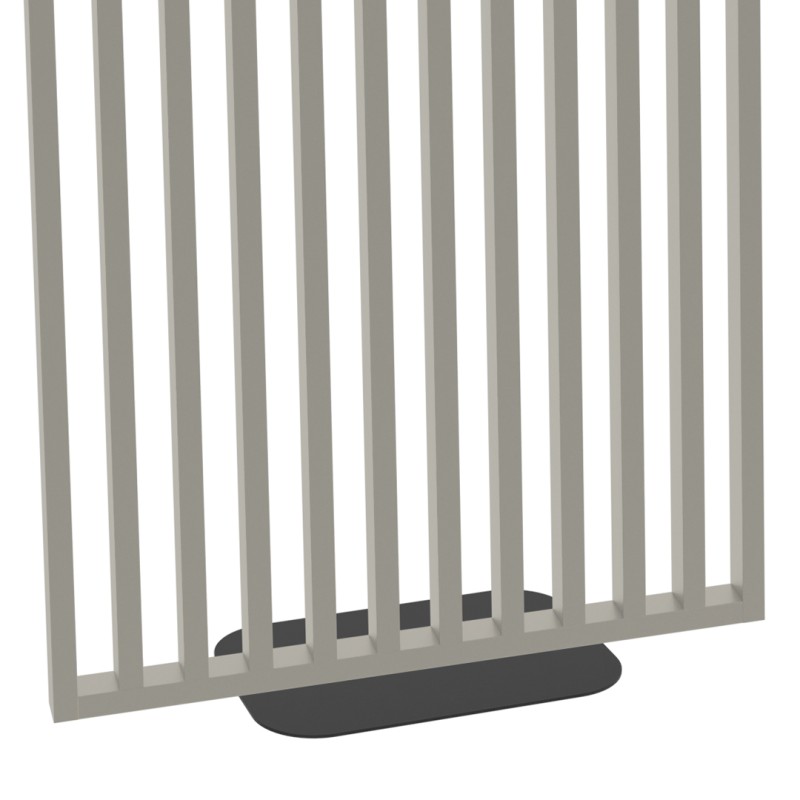 Freestanding slatted wall with base -...