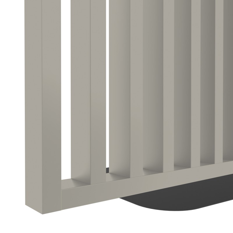 Freestanding slatted wall with base -...