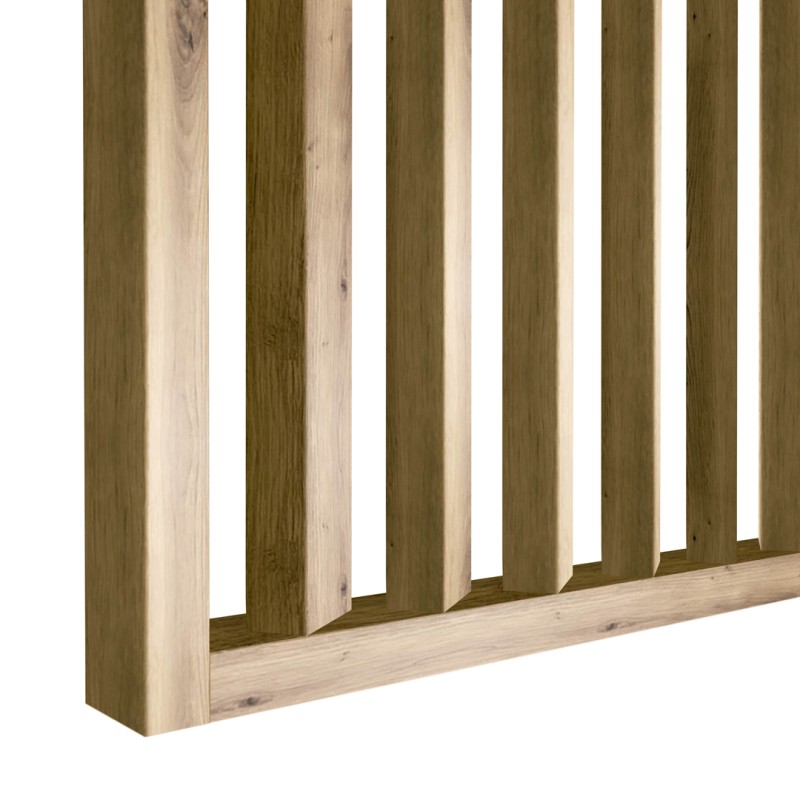 Slatted wall at an angle of 55° -...