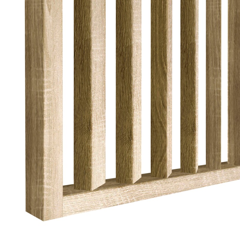 Lamellenwand mit einem Winkel von 55°...