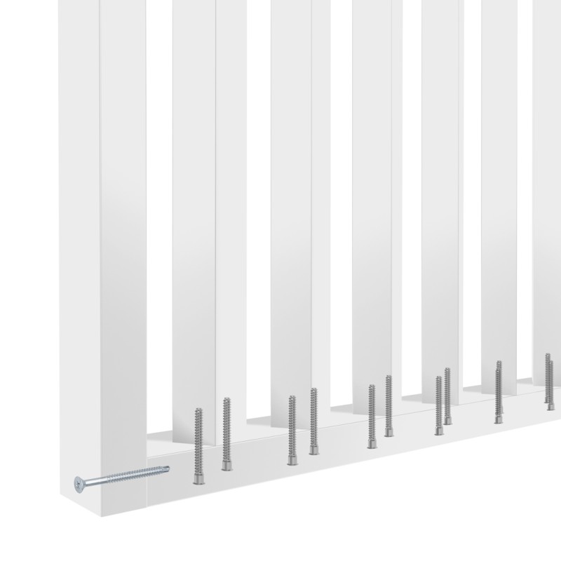 Slatted wall at an angle of 55° -...