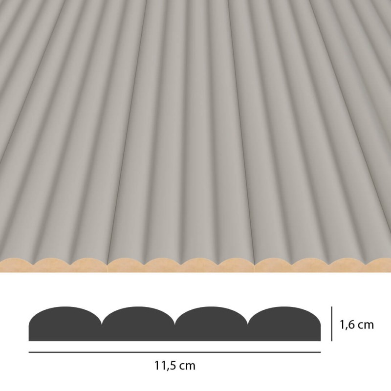 Panel ryflowany MDF MONTERO - Kaszmir