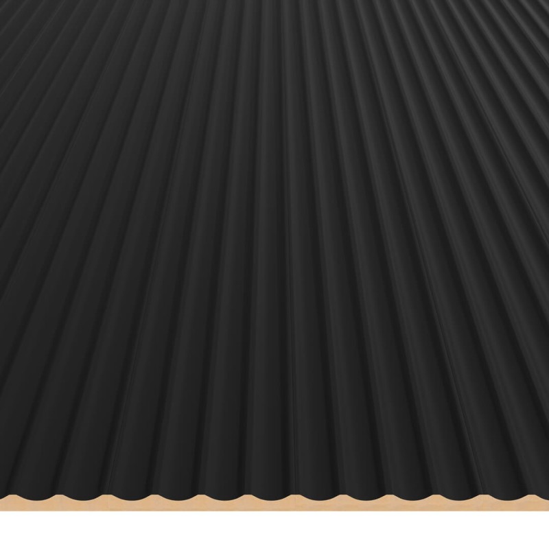 Panel ryflowany MDF LAGUNA - Czarny