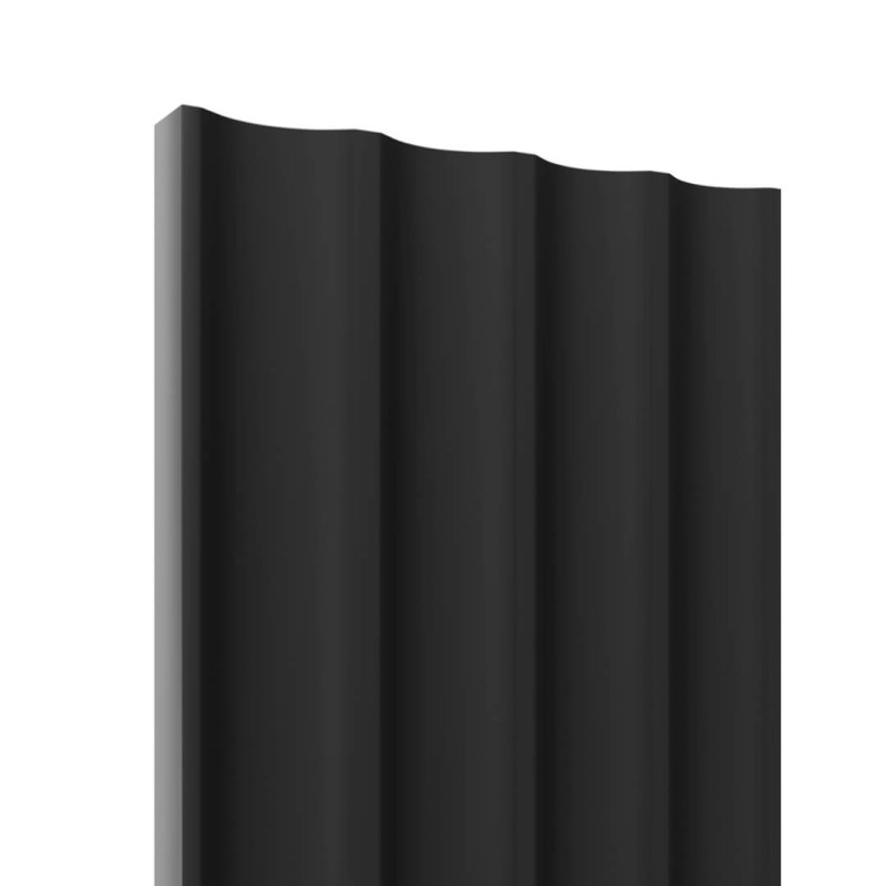 Panel ryflowany MDF LAGUNA - Czarny
