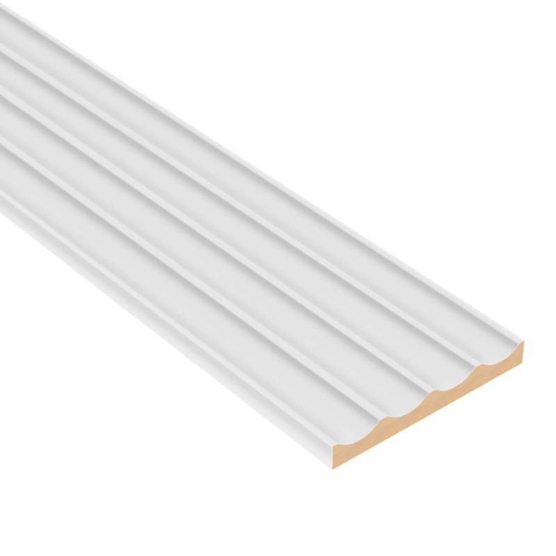 Panel ryflowany MDF LAGUNA - Biały