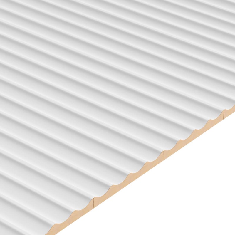 Panel ryflowany MDF LAGUNA - Biały