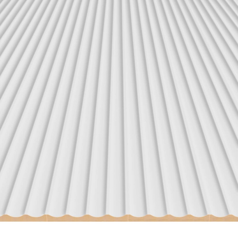 Panel ryflowany MDF LAGUNA - Biały