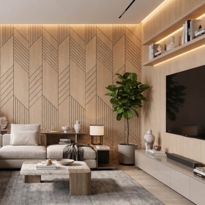 Wysoki panel frezowany MDF... 2