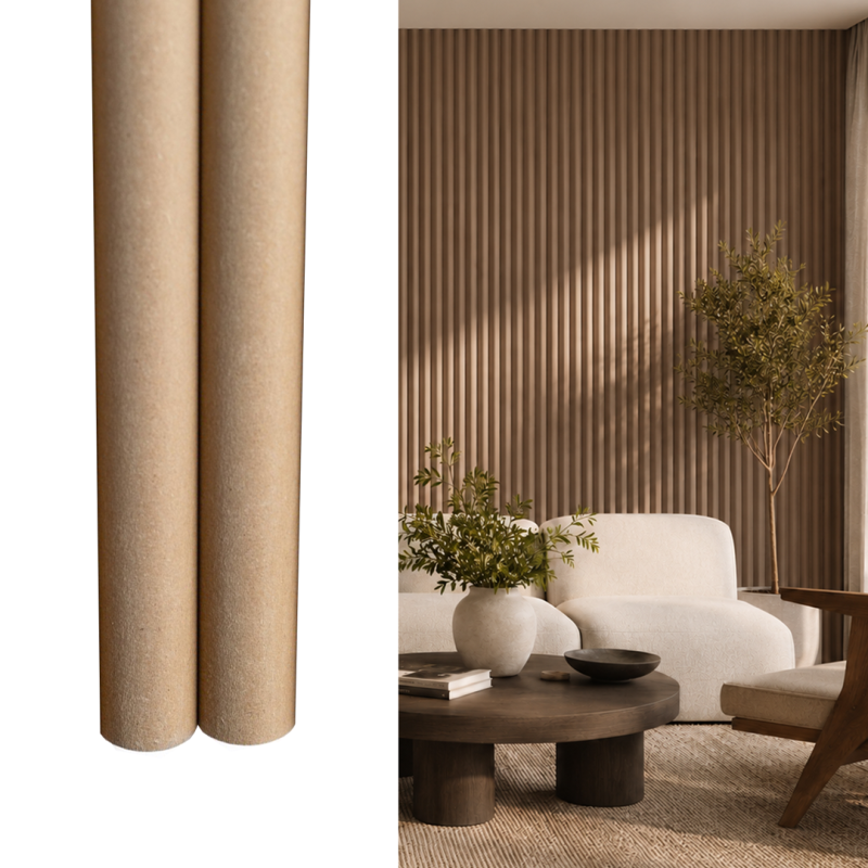 Półwałek DIY - listwa MDF na ścianę...