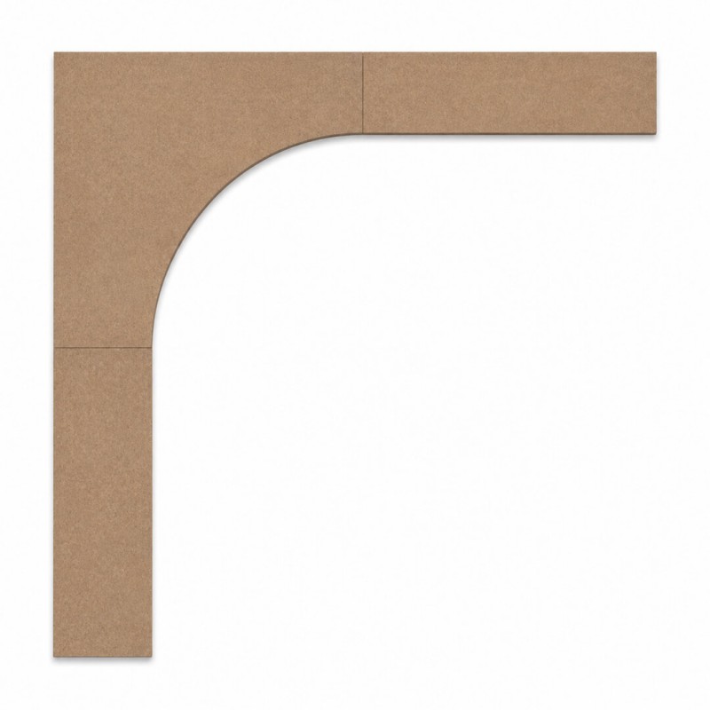 Łuk do boazerii angielskiej DIY - MDF...