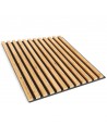 3D akusztikus panel nemezre 60x60 - természetes tölgyfa