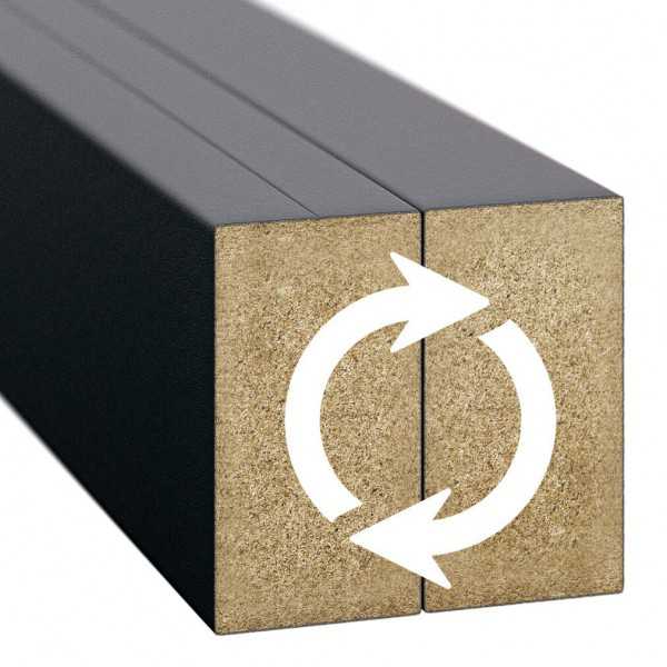 Lamele czterostronne czarne