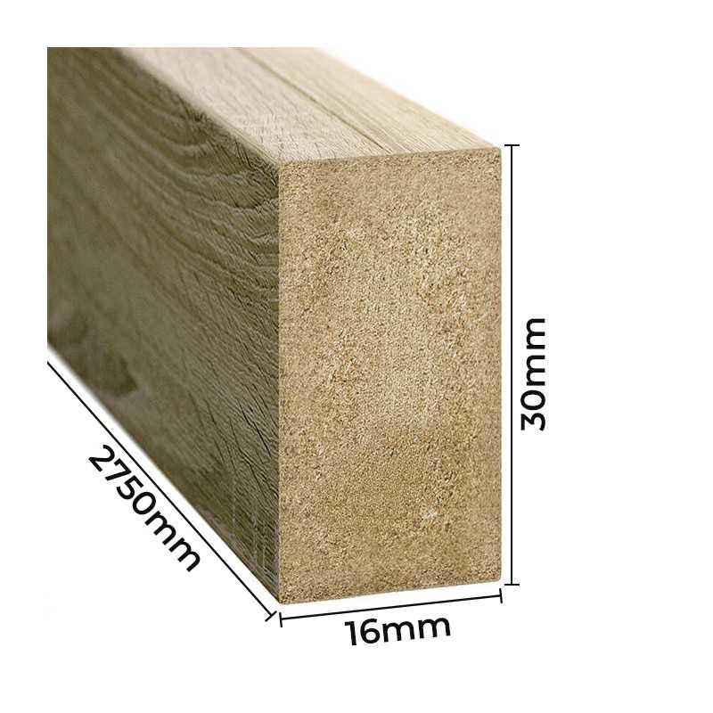 Lamellenwand MINI - Eiche Sonoma [16x30]