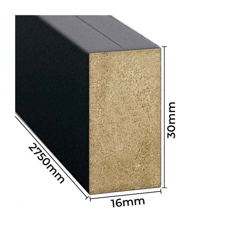 Lamele de perete - negru mat [16x30]