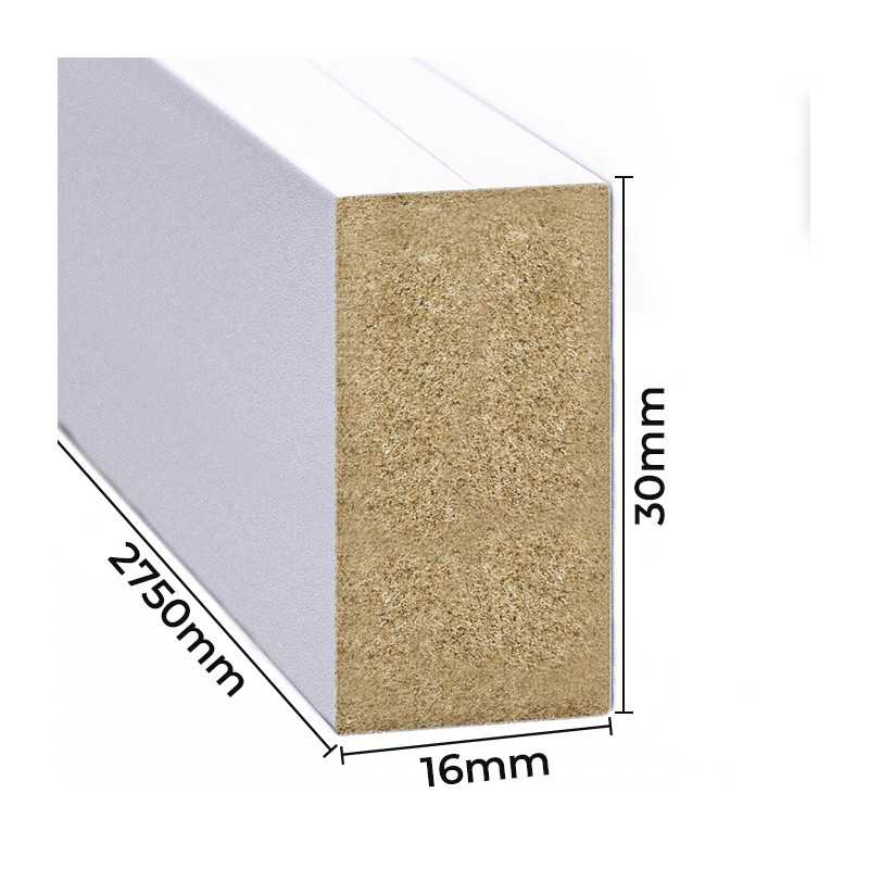 Fali lécek - fehér [16x30]