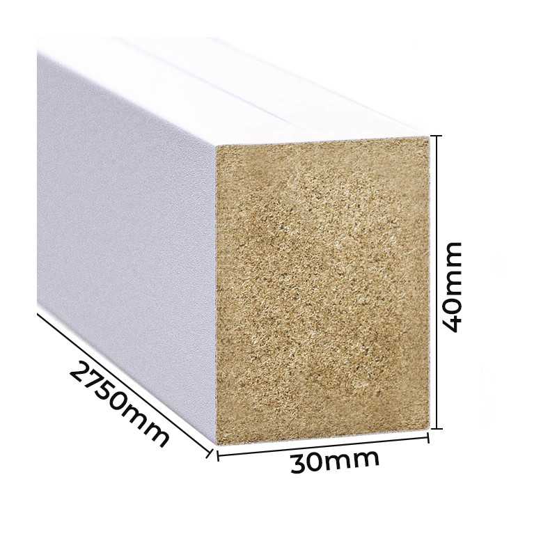 Fali lécek - fehér matt [30x40]